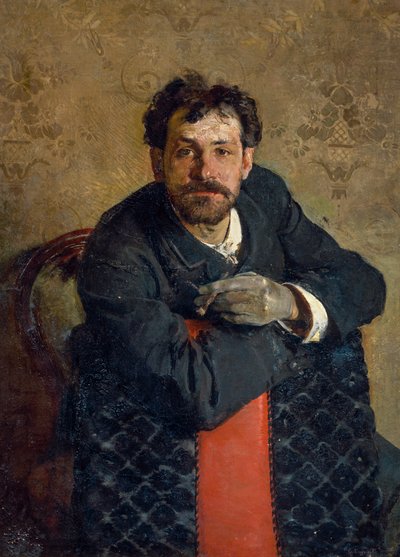 ガエターノ・エスポジート（1858-1911）による建築家アントニオ・クーリの肖像 作： Gaetano Esposito