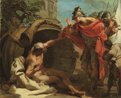 アレクサンダーとディオゲネス 作： Gaetano Gandolfi