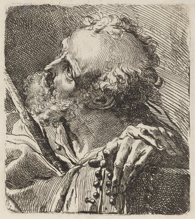 聖人の胸像 作： Gaetano Gandolfi