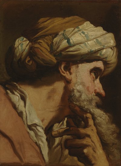 オリエンタルヘッドの研究、1766-75年 作： Gaetano Gandolfi