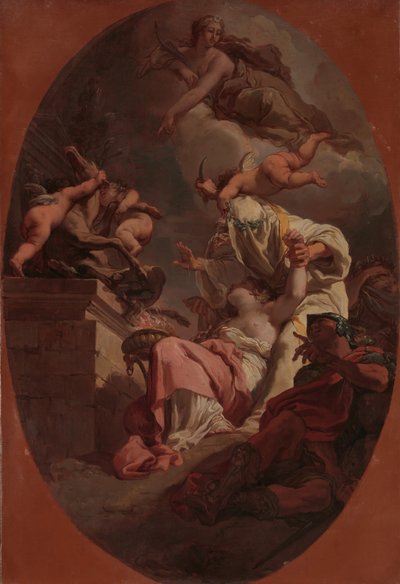イフィゲニアの犠牲、1789年。 作： Gaetano Gandolfi