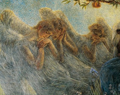 Angels, detail from The Maternity 作： Gaetano Previati