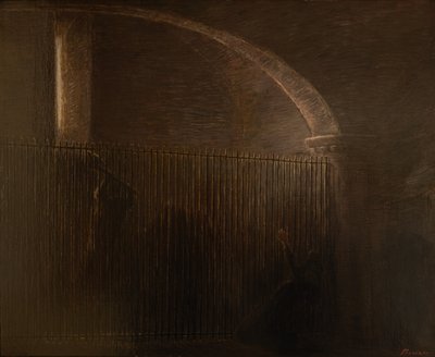 ウーゴ デステとパリシナ マラテスタの斬首、1913 年頃。 作： Gaetano Previati