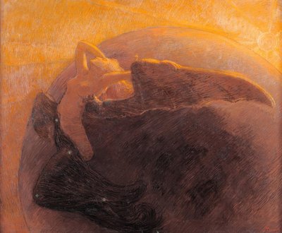 昼は夜を目覚めさせる 作： Gaetano Previati