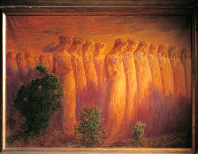 童貞の葬儀 作： Gaetano Previati