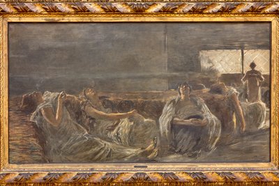 ハシシ：アヘン喫煙者 作： Gaetano Previati