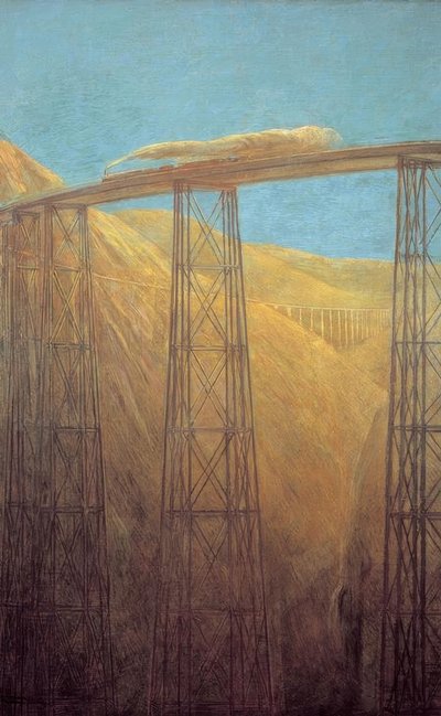 太平洋鉄道 作： Gaetano Previati