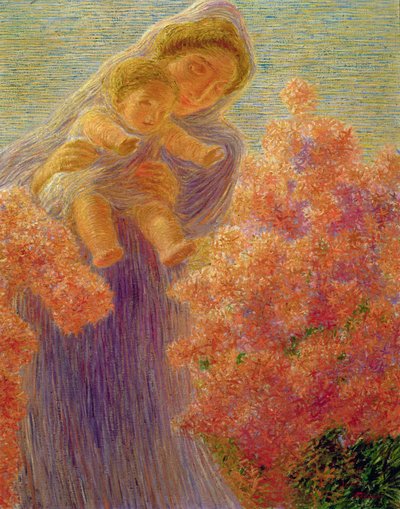 お母さんと子供 作： Gaetano Previati