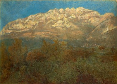 マウント・レゼゴーヌ 作： Gaetano Previati