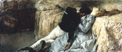 パオロとフランチェスカ、1887年頃。 作： Gaetano Previati