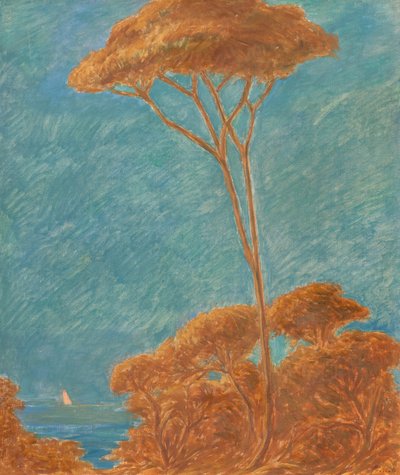 リグーリア州の松 作： Gaetano Previati