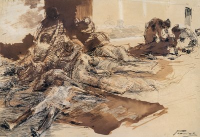 ペストの研究 作： Gaetano Previati