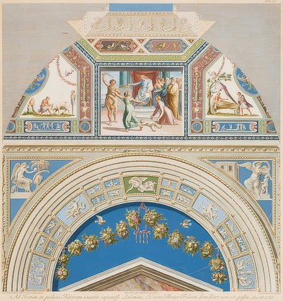ソロモンの判断によるベゼルとアーチ型のフィールド。 1774 作： Gaetano Savorelli