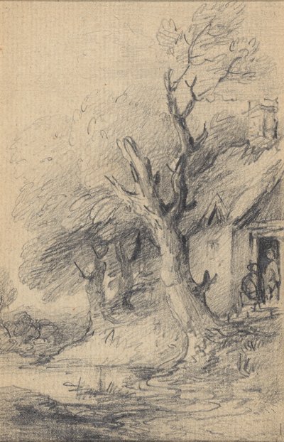 コテージと木々 作： Gainsborough Dupont