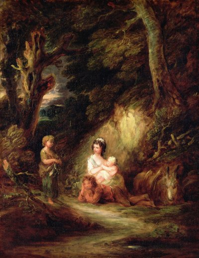 ジプシー野営地、c.1788-92 作： Gainsborough Dupont
