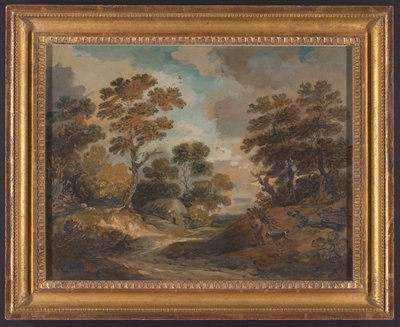 Landschaft: Mann mit Reisigbündeln 作： ゲインズバラデュポン