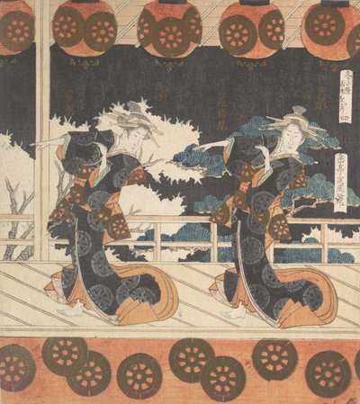 古市舞 四曲組の第四番、19世紀。 作： Gakutei