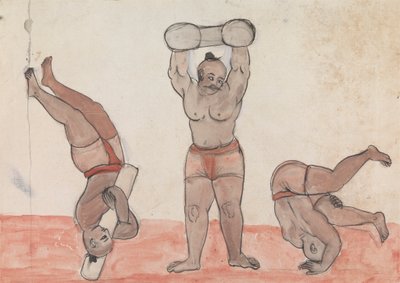 運動する 3 つの Jeyties 作： Gangaram Chintaman Tambat