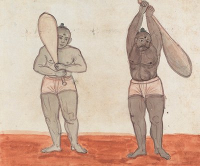 2 つの Jeyties 重量挙げ 作： Gangaram Chintaman Tambat