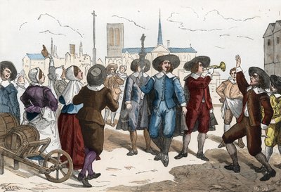 ワインを売る男性、c。 1630 - 1640 作： Garcia (after)