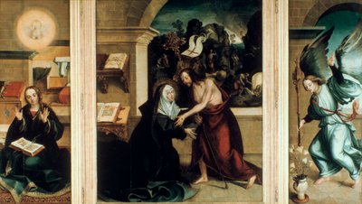 聖母へのキリストの出現、1531年。 作： Garcia Fernandes