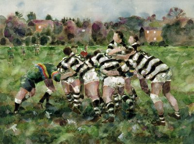 ラグビーの試合、1989 作： Gareth Lloyd Ball