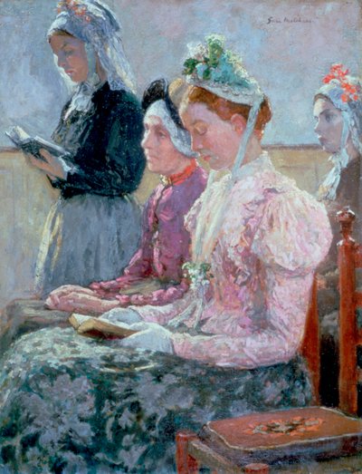 日曜の朝、c1900 作： Julius Garibaldi Melchers