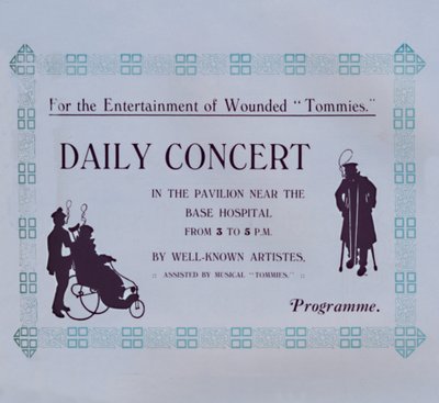 コンサートの広告、1917 作： Garratt and Atkinson
