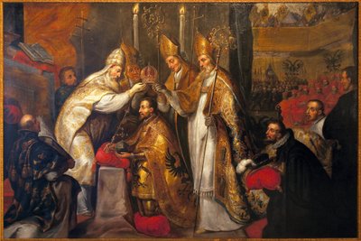 教皇クレメンス7世によるボローニャのチャールズ5世の戴冠式 作： Gaspar De Crayer