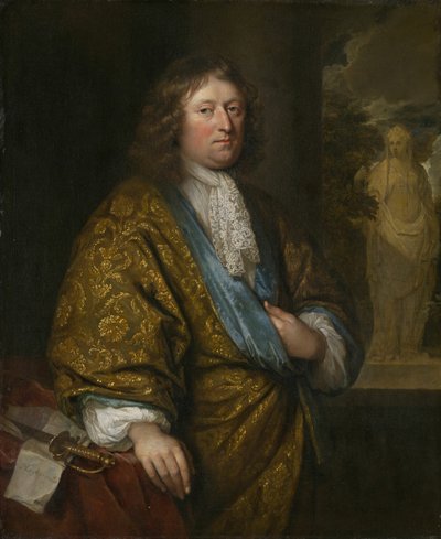 紳士の肖像、1680年。 作： Gaspar Netscher