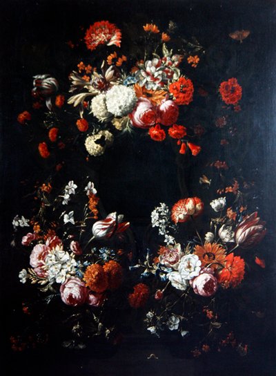 フラワーピース（油彩・キャンバス） 作： Gaspar Pieter II Verbruggen