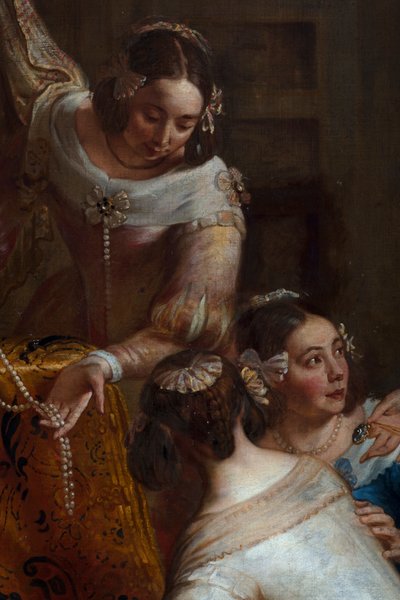 ハレの聖マルティン大聖堂に宝石を贈るスペインのイザベラ大公妃 作： Gaspar De Crayer