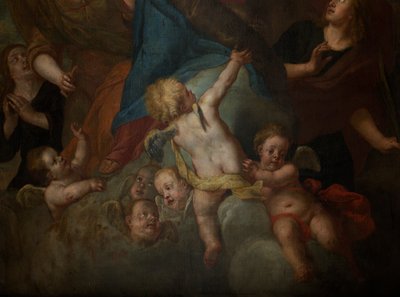 教区教会 (Sint-Walburgakerk)。 ペインティング。 ガスパール・ド・クライヤー。 1652 作： Gaspar De Crayer