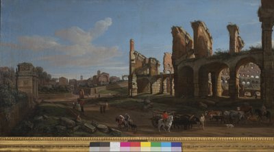 コロシアムとフォロロマーノ、1711 作： Gaspar van Wittel