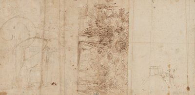 ヴィラ メディチの庭園 作： Gaspar van Wittel