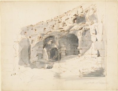 古代円形劇場の遺跡 作： Gaspar van Wittel