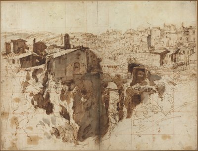 チボリの滝と町 作： Gaspar van Wittel