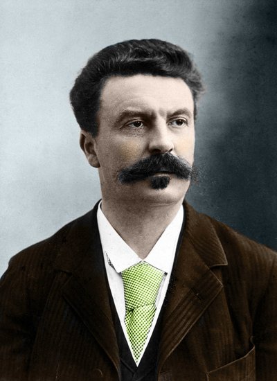 Guy de Maupassant (1850-1893), フランスの作家 by Nadar. 作： Gaspard Felix Tournachon Nadar