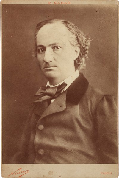 シャルル ボードレールの肖像画 1821 ～ 1867 年、1855 年頃。 作： Gaspard Félix Nadar