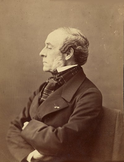 Ernest Legouvé 1807-1903、1861-1869 の肖像。 作： Gaspard Félix Nadar