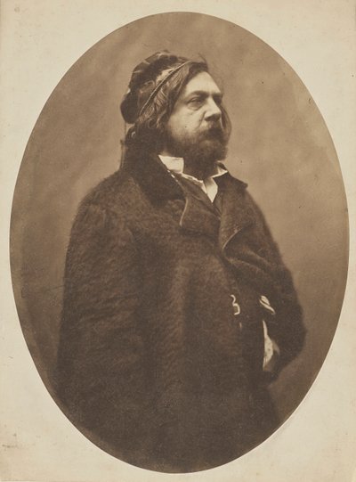 詩人テオフィル・ゴーティエの肖像、1811～1872年、1856年頃。 作： Gaspard Félix Nadar