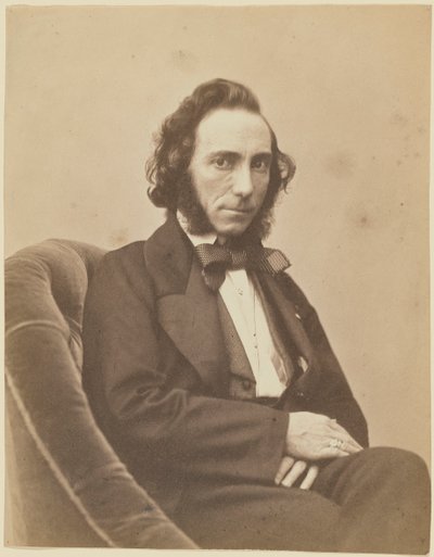 ヴァイオリン奏者で作曲家のエルネスト・カミッロ・シヴォリの肖像 1815-1894, 1854-1855. 作： Gaspard Félix Nadar