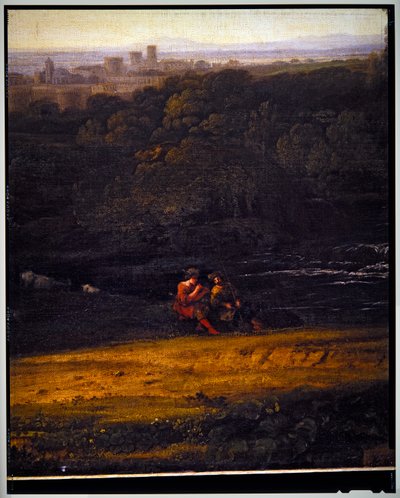 イタリアの牧歌的な風景、詳細、未定 作： Gaspard Poussin Dughet