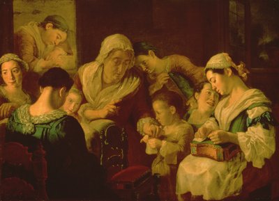 針仕事の学校、1751-52 作： Gaspare Traversi