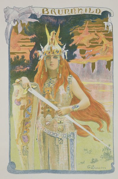 &39;L&39;Estampe Moderne&39;のBrunnhildeがParis 1897-99を公開 作： Gaston Bussiere