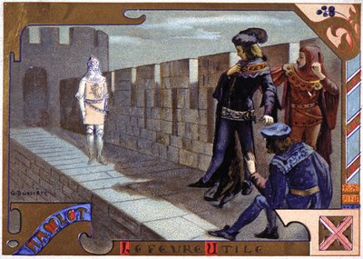 ハムレットに現れる父の亡霊 作： Gaston Bussiere