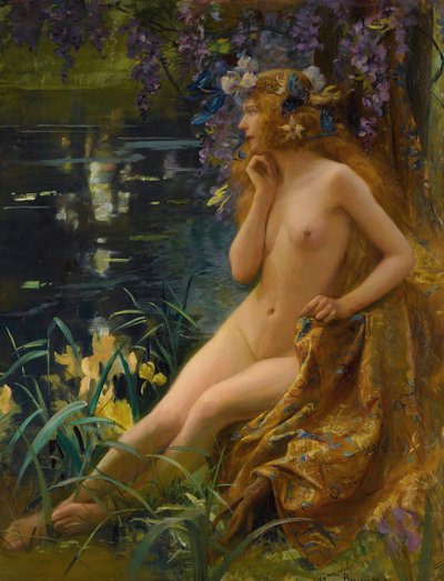 1900年代の若者。 作： Gaston Bussiere