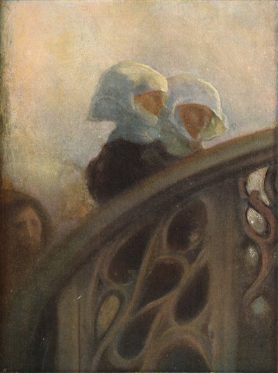 修道女の研究、c1896 作： Gaston La Touche