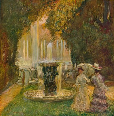 Les Grandes Eaux A Versailles LAllee DEau、c1908 作： Gaston La Touche