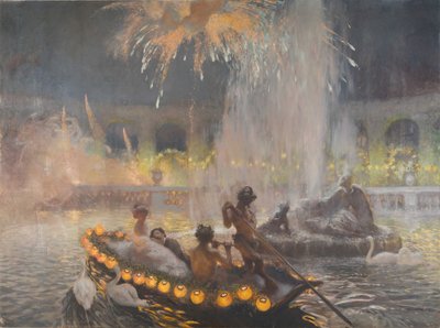 Fête de nuit à Versailles, 1906.    1196821   ja       japanese Successfully Translated  Original: The Actor Onoe Matsusuke I as Retired Emperor Sutoku in the Play Kitekaeru Nishiki no Wakayaka, Performed at the Nakamura Theater in the Eleventh Month, 1780 作： Gaston La Touche de